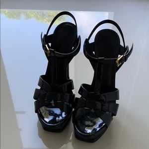Black Patent Leather YSL Tribute Size 37